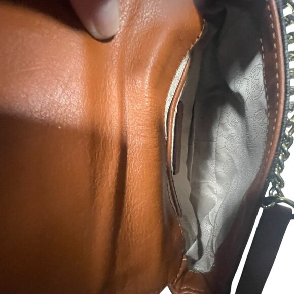 Michael Kors Fulton Small Crossbody Handbag Brown - Picture 11 of 12